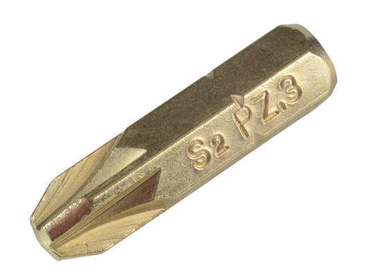 ForgeFix Pozidriv Compatible Bits PZ3 x 25mm (Pack 10) FORFM10PZ3