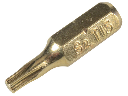 ForgeFix TORX® Compatible Bit T15 x 25mm (Pack 10) FORFM10TX15