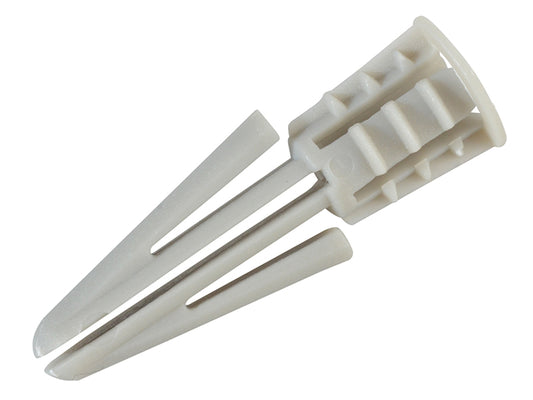 ForgeFix Nylon Plasterboard Plugs 4mm ForgePack 10 FORFPCFN10