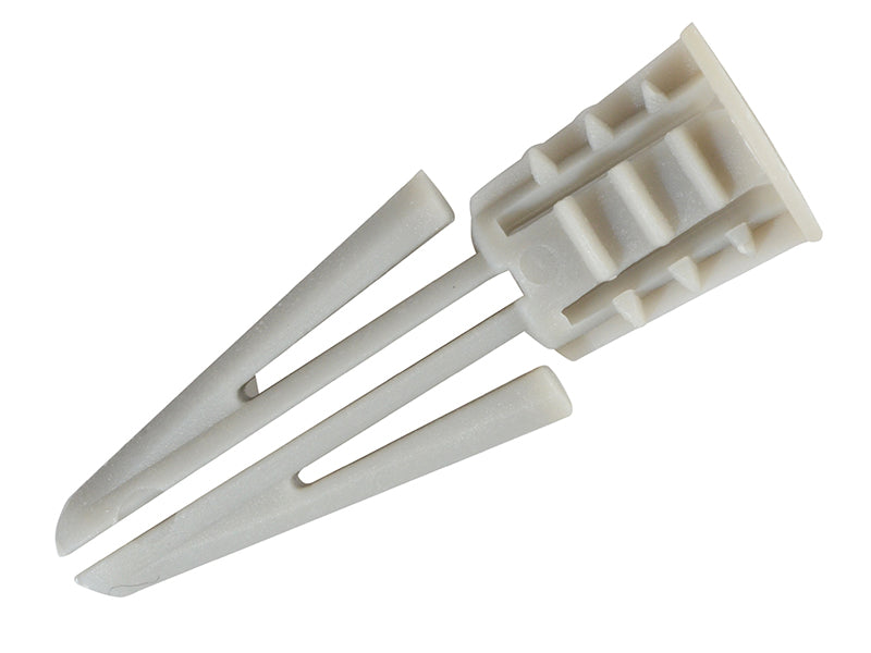 ForgeFix Nylon Plasterboard Plugs 4mm ForgePack 10 FORFPCFN10