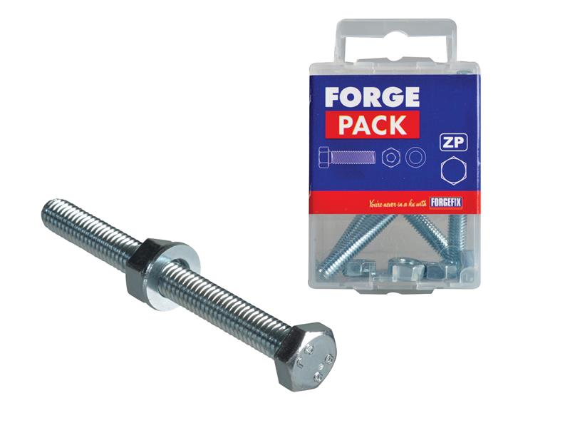 ForgeFix High Tensile Set Screw ZP M6 x 60mm Forge Pack 4 FORFPHBN660
