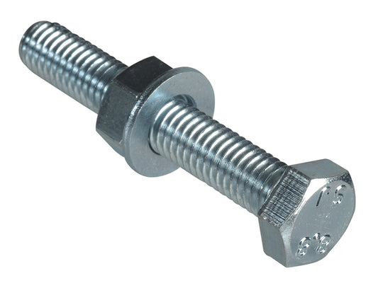 ForgeFix High Tensile Set Screw ZP M8 x 50mm Forge Pack 4 FORFPHBN850