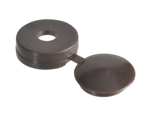 ForgeFix Hinged Cover Cap Dark Brown No. 6-8 Bag 100 FORHCC1M