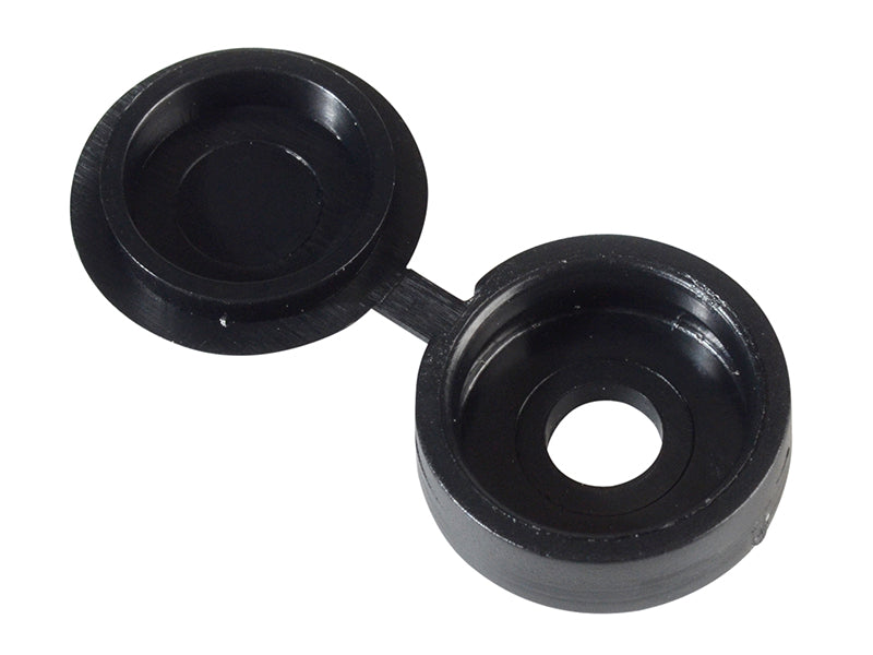 ForgeFix Hinged Cover Cap Black No. 6-8 Bag 100 FORHCC2M