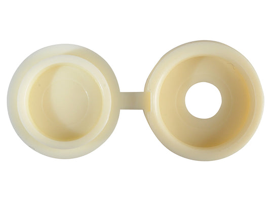ForgeFix Hinged Cover Caps Cream No.6-8 Forge Pack 20 FORFPHCC3