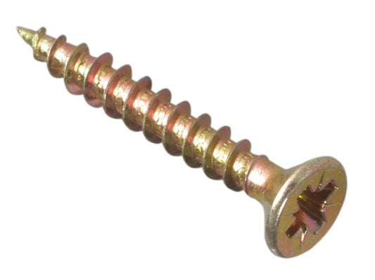 ForgeFix Multi-Purpose Pozi Compatible Screw CSK ST ZYP 3.5 x 25mm Forge Pack 40 FORFPMP3525Y