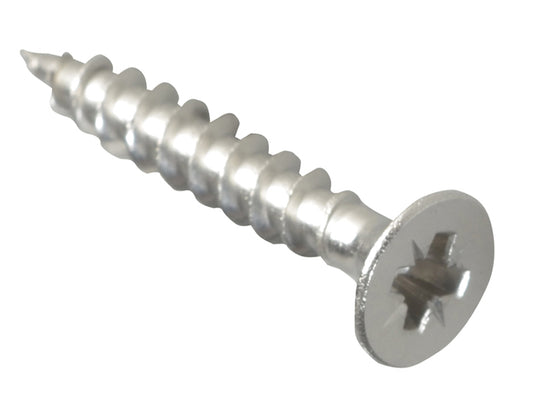 ForgeFix Multi-Purpose Pozi Compatible Screw CSK ST S/Steel 4.0 x 25mm Forge Pack 35 FORFPMP425S