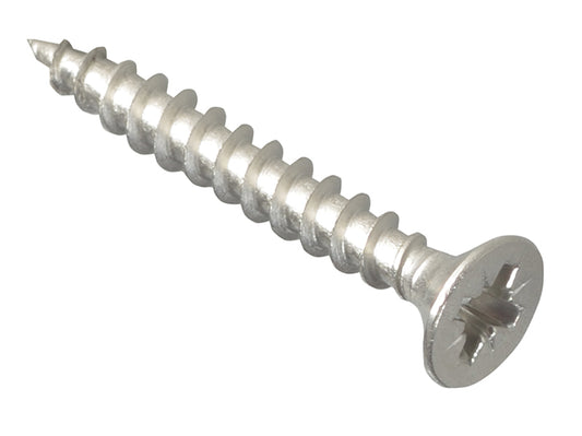 ForgeFix Multi-Purpose Pozi Compatible Screw CSK ST S/Steel 4.0 x 30mm Forge Pack 30 FORFPMP430S