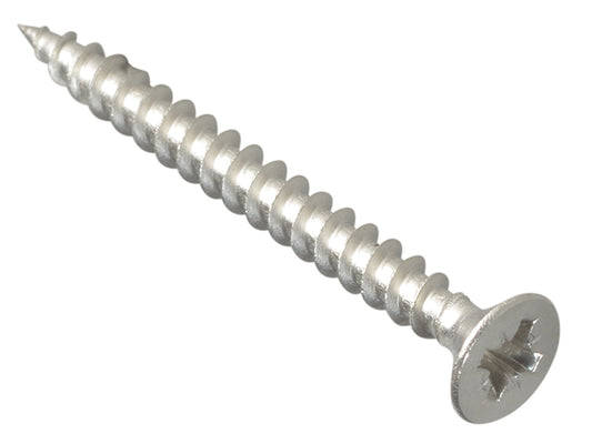ForgeFix Multi-Purpose Pozi Compatible Screw CSK ST S/Steel 4.0 x 40mm Forge Pack 20 FORFPMP440S