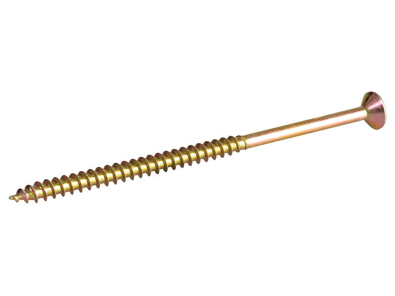 ForgeFix Multi-Purpose Pozi Compatible Screw CSK ST ZYP 5.0 x 100mm Forge Pack 8 FORFPMP5100Y