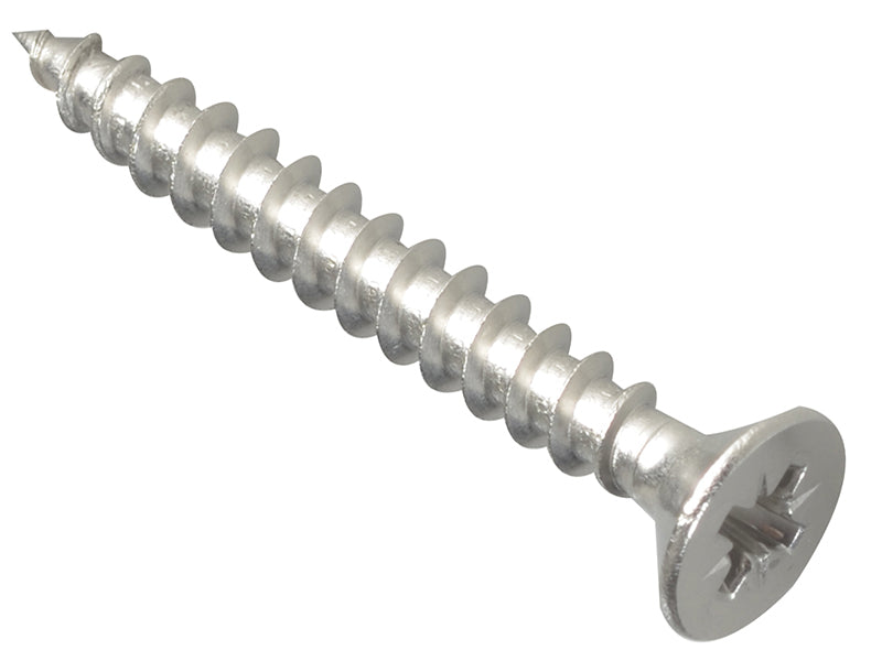 ForgeFix Multi-Purpose Pozi Compatible Screw CSK ST S/Steel 5.0 x 40mm Forge Pack 15 FORFPMP540S