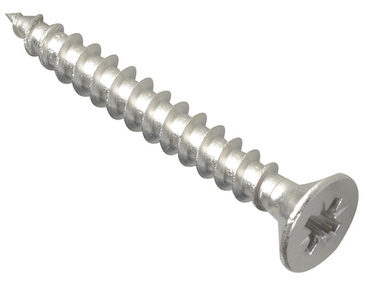 ForgeFix Multi-Purpose Pozi Compatible Screw CSK ST S/Steel 5.0 x 40mm Forge Pack 15 FORFPMP540S