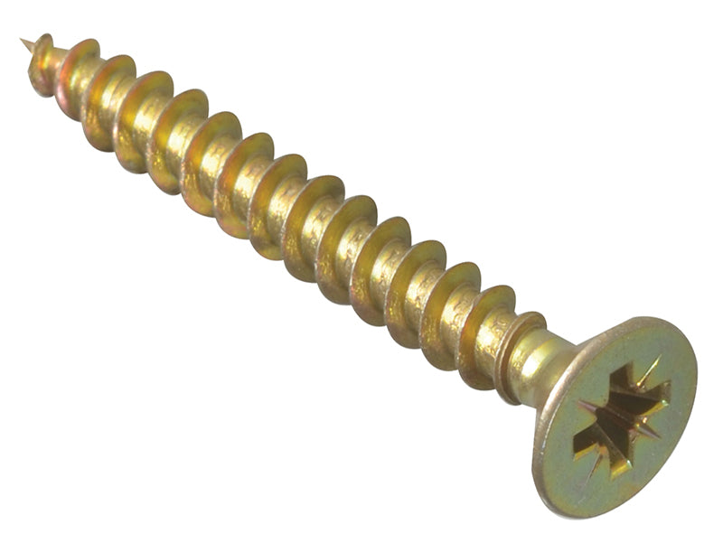 ForgeFix Multi-Purpose Pozi Compatible Screw CSK ST ZYP 5.0 x 40mm Forge Pack 15 FORFPMP540Y