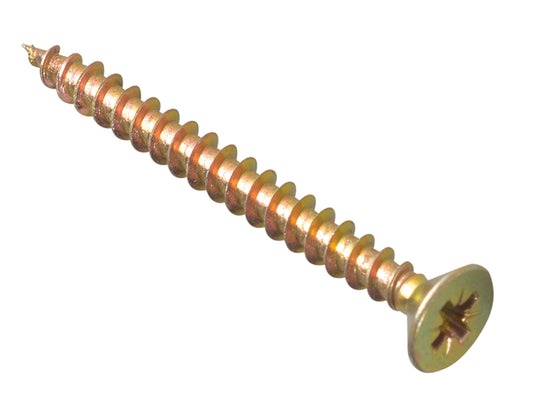 ForgeFix Multi-Purpose Pozi Compatible Screw CSK ST ZYP 5.0 x 50mm Forge Pack 12 FORFPMP550Y