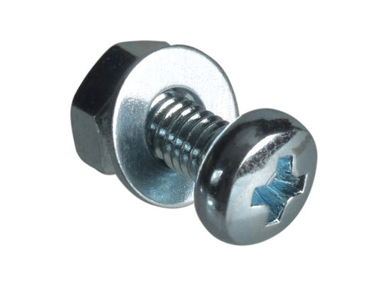 ForgeFix Machine Screw Pozi Compatible Pan Head ZP M3 x 8mm Forge Pack 30 FORFPMSPH38
