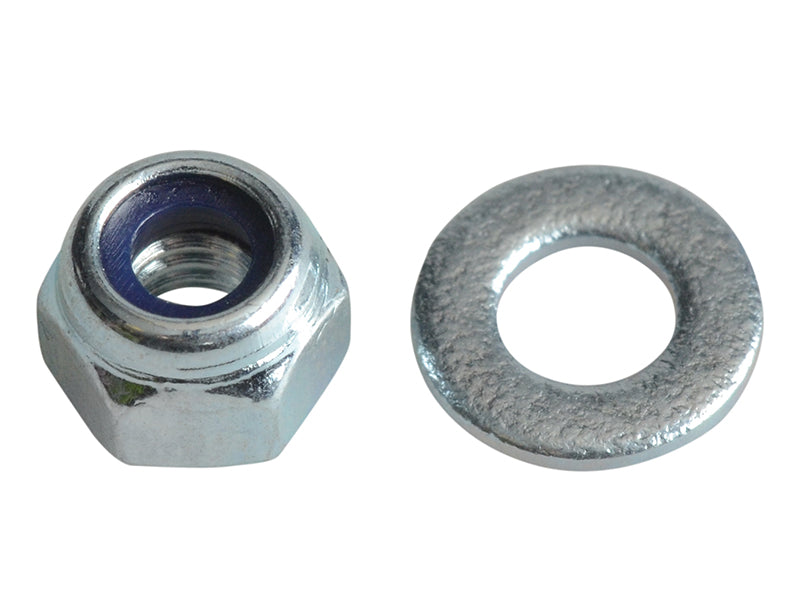 ForgeFix Nyloc Nuts & Washers Zinc Plated M3 ForgePack 60 FORFPNYL3