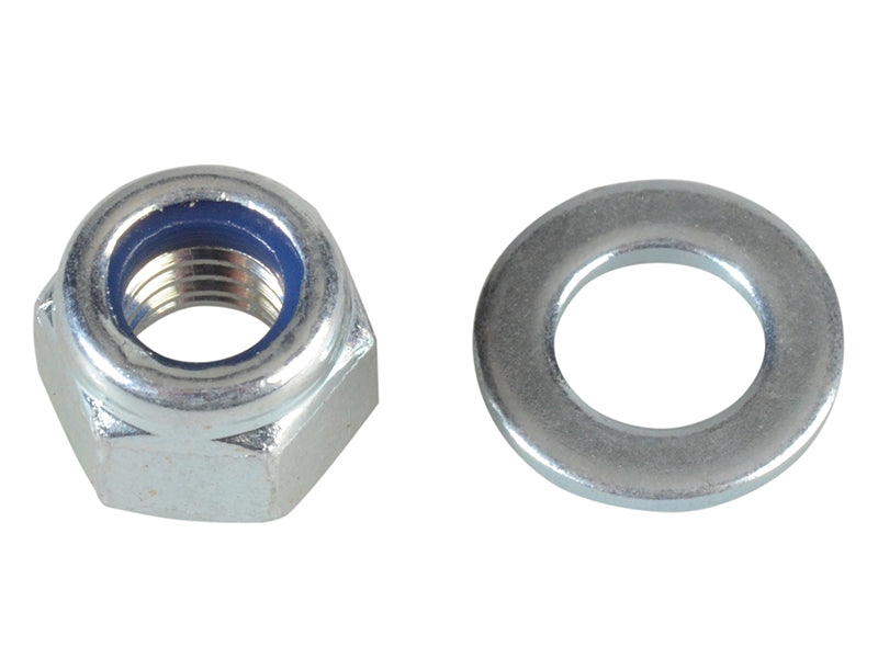 ForgeFix Nyloc Nuts & Washers Zinc Plated M5 ForgePack 40 FORFPNYL5