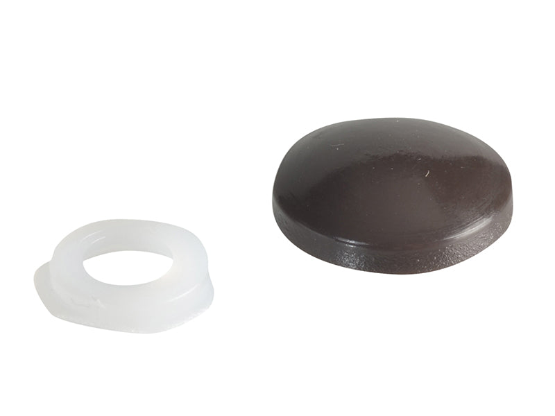 ForgeFix Domed Cover Cap Dark Brown No. 6-8 Forge Pack 20 FORFPPDT1