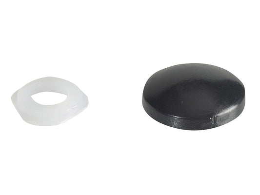 ForgeFix Domed Cover Cap Black No. 6-8 Forge Pack 20 FORFPPDT2