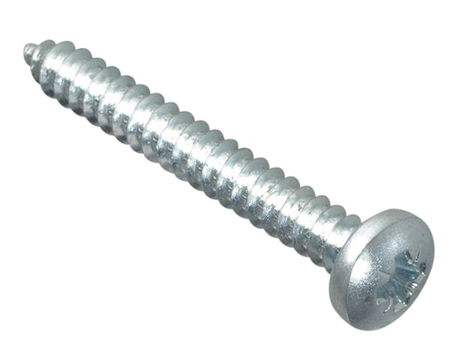ForgeFix Self-Tapping Screw Pozi Compatible Pan Head ZP 1.1/2in x 10 ForgePack 10 FORFPS11210Z