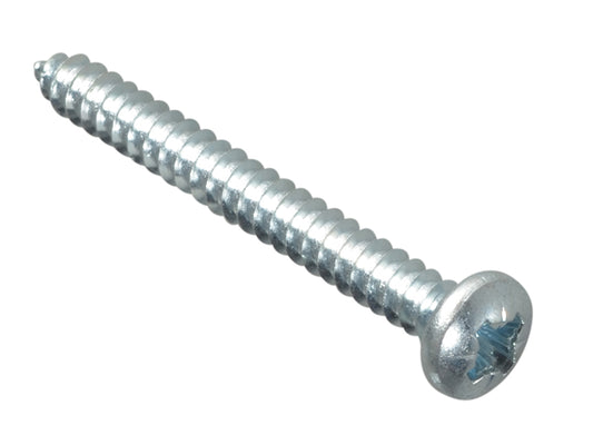 ForgeFix Self-Tapping Screw Pozi Compatible Pan Head ZP 1.1/2in x 8 ForgePack 15 FORFPS1128Z