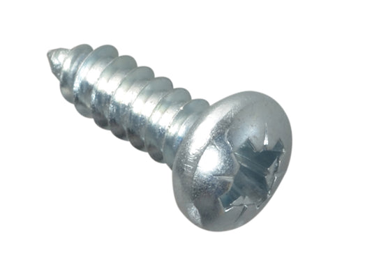 ForgeFix Self-Tapping Screw Pozi Compatible Pan Head ZP 1/2in x 8 ForgePack 40 FORFPS128Z