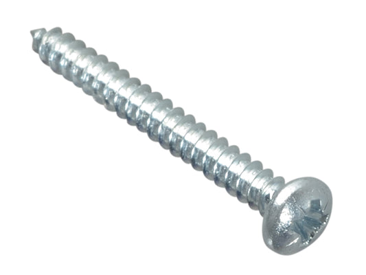 ForgeFix Self-Tapping Screw Pozi Compatible Pan Head ZP 1in x 4 ForgePack 40 FORFPS14Z