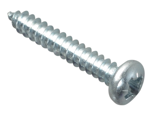 ForgeFix Self-Tapping Screw Pozi Compatible Pan Head ZP 1in x 8 ForgePack 25 FORFPS18Z