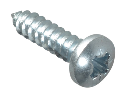 ForgeFix Self-Tapping Screw Pozi Compatible Pan Head ZP 3/4in x 10 ForgePack 20 FORFPS3410Z