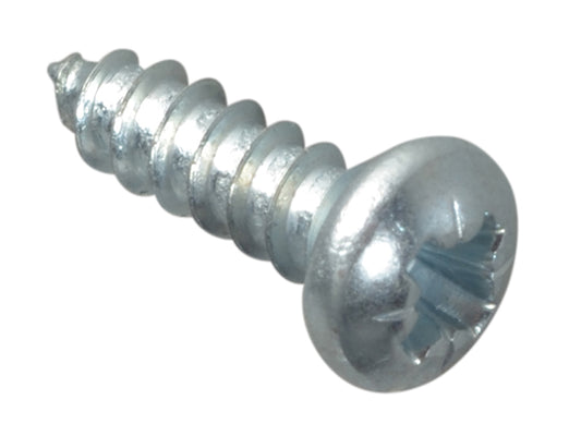 ForgeFix Self-Tapping Screw Pozi Compatible Pan Head ZP 3/8in x 4 ForgePack 80 FORFPS384Z