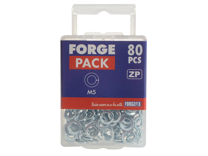 ForgeFix Spring Washers DIN127 ZP M5 ForgePack 80 FORFPSW5