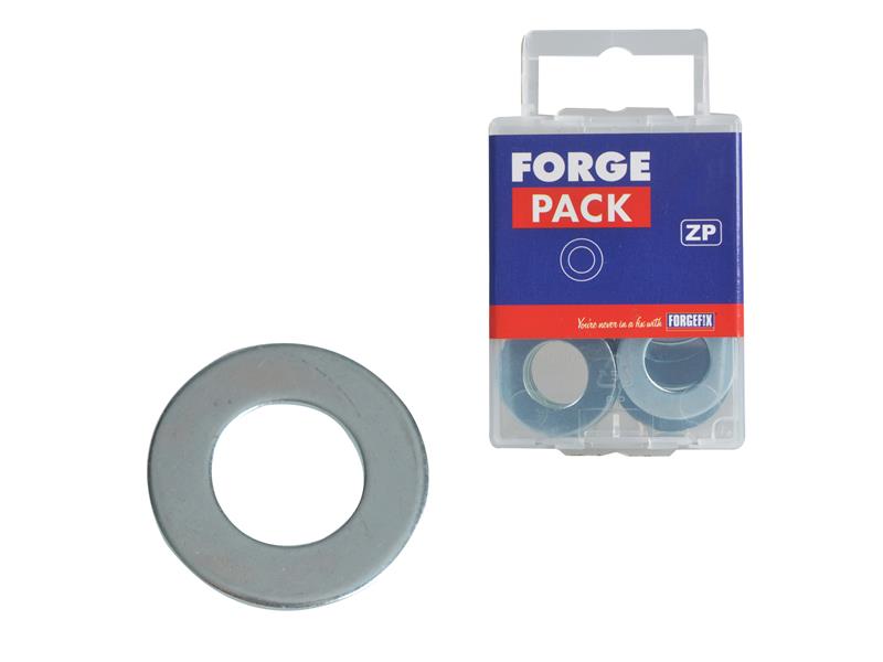 ForgeFix Flat Penny Washers ZP M12 x 25mm ForgePack 20 FORFPWAS1225