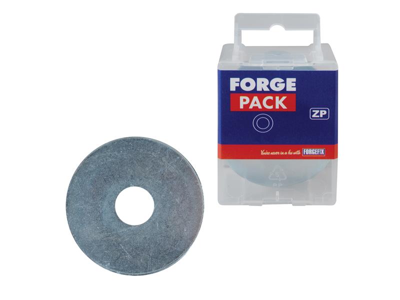 ForgeFix Flat Mudguard Washers ZP M12 x 50mm ForgePack 6 FORFPWAS1250