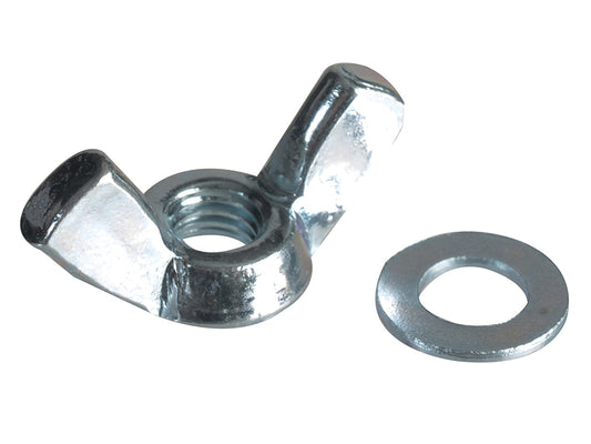 ForgeFix Wing Nut & Washers ZP M5 Forge Pack 12 FORFPWING5