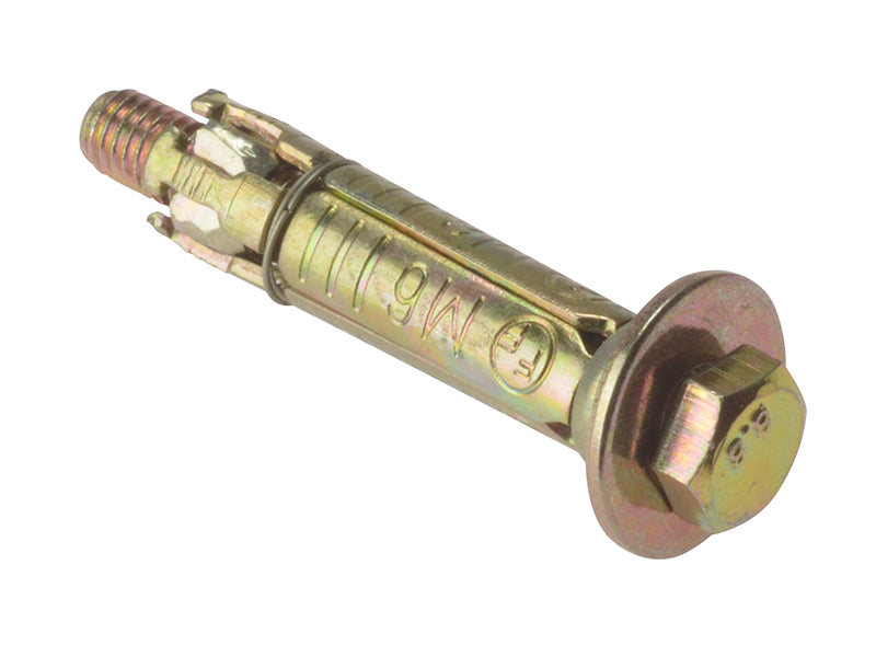 ForgeFix Masonry Anchor Bolt Loose ZYP M6 x 10mm Bag 10 FORLB610M