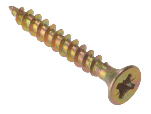 ForgeFix Multi-Purpose Pozi Compatible Screw CSK ST ZYP 3.5 x 15mm Box 200 FORMPS3515Y