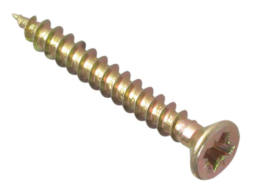 ForgeFix Multi-Purpose Pozi Compatible Screw CSK ST ZYP 3.5 x 30mm Box 200 FORMPS3530Y