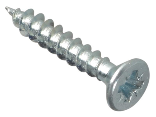 ForgeFix Multi-Purpose Pozi Compatible Screw CSK ST ZP 4 x 25mm Box 200 FORMPS425ZP