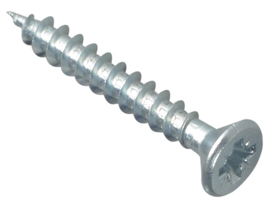 ForgeFix Multi-Purpose Pozi Compatible Screw CSK ST ZP 4 x 30mm Box 200 FORMPS430ZP
