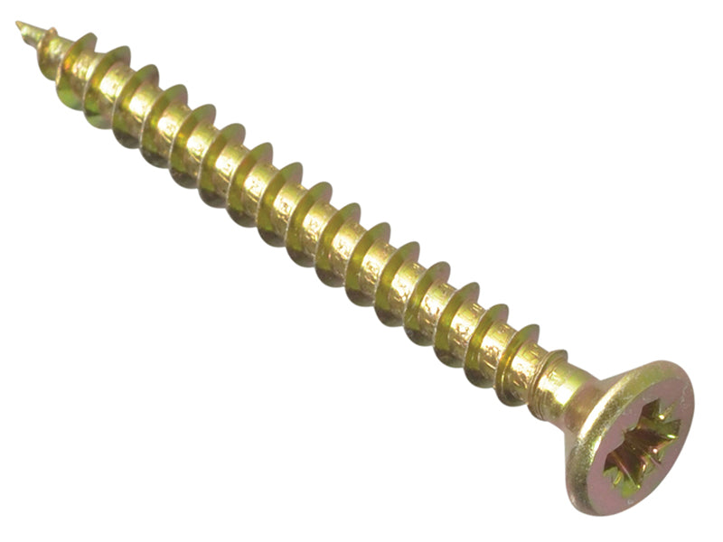 ForgeFix Multi-Purpose Pozi Compatible Screw CSK ST ZYP 4.0 x 40mm Box 200 FORMPS440Y