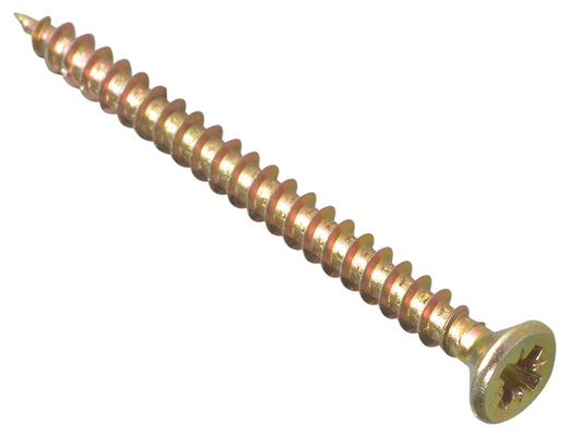 ForgeFix Multi-Purpose Pozi Compatible Screw CSK ST ZYP 4.0 x 50mm Box 200 FORMPS450Y