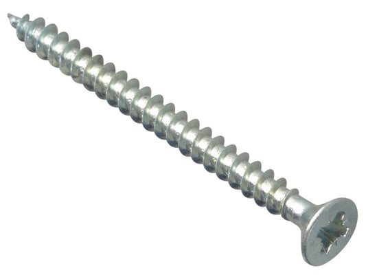 ForgeFix Multi-Purpose Pozi Compatible Screw CSK ST ZP 4 x 50mm Box 200 FORMPS450ZP