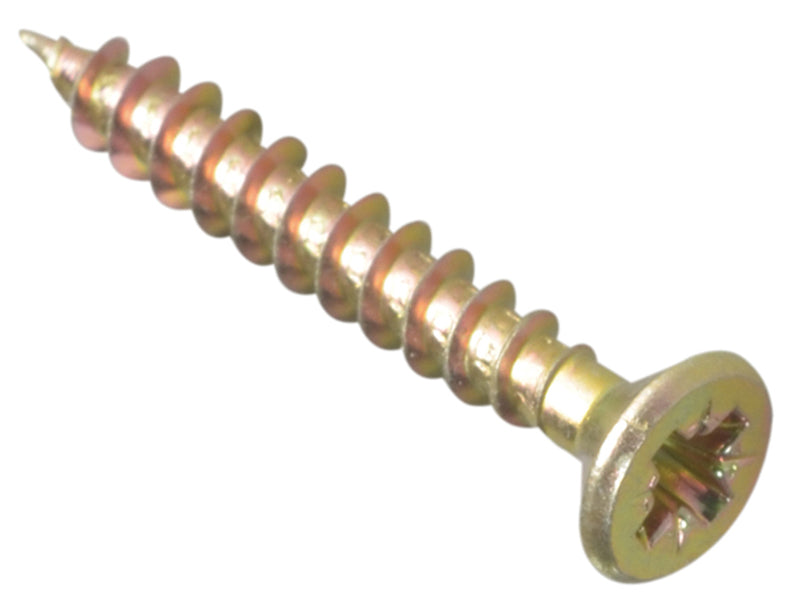ForgeFix Multi-Purpose Pozi Compatible Screw CSK ST ZYP 4.5 x 30mm Box 200 FORMPS4530Y