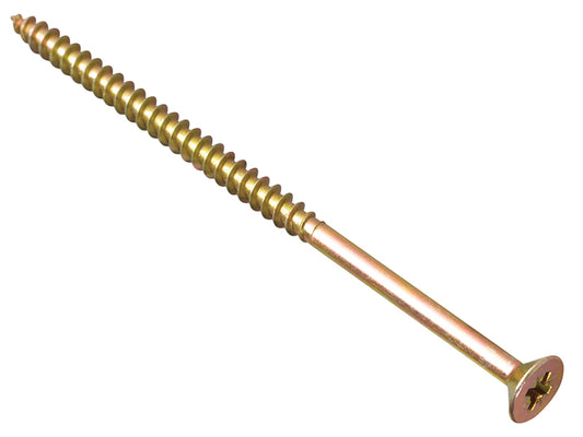 ForgeFix Multi-Purpose Pozi Compatible Screw CSK ST ZYP 5.0 x 120mm Box 100 FORMPS5120Y