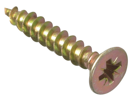 ForgeFix Multi-Purpose Pozi Compatible Screw CSK ST ZYP 5.0 x 25mm Box 200 FORMPS525Y