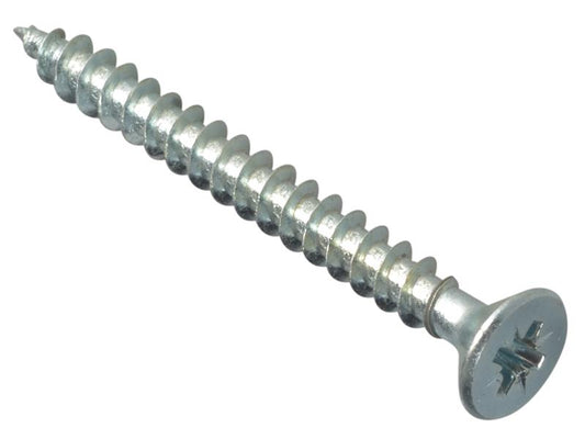 ForgeFix Multi-Purpose Pozi Compatible Screw CSK ST ZP 5 x 50mm Box 200 FORMPS550ZP