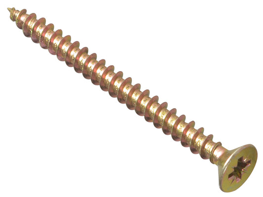 ForgeFix Multi-Purpose Pozi Compatible Screw CSK ST ZYP 5.0 x 60mm Box 100 FORMPS560Y