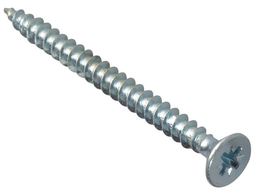 ForgeFix Multi-Purpose Pozi Compatible Screw CSK ST ZP 5 x 60mm Box 100 FORMPS560ZP