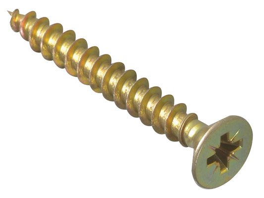 ForgeFix Multi-Purpose Pozi Compatible Screw CSK ST ZYP 6.0 x 40mm Box 200 FORMPS640Y