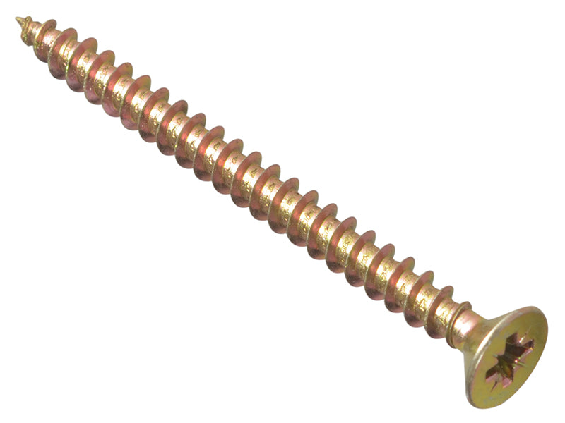ForgeFix Multi-Purpose Pozi Compatible Screw CSK ST ZYP 6.0 x 60mm Box 100 FORMPS660Y